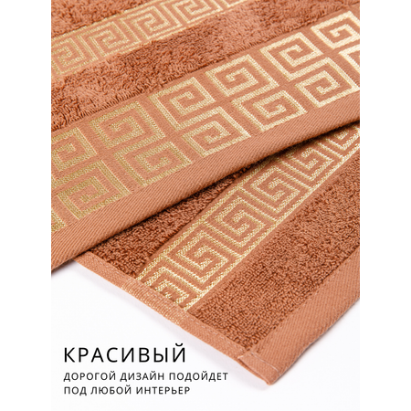 Полотенце банное махровое Luisa de Rizzo 2 шт коричневый