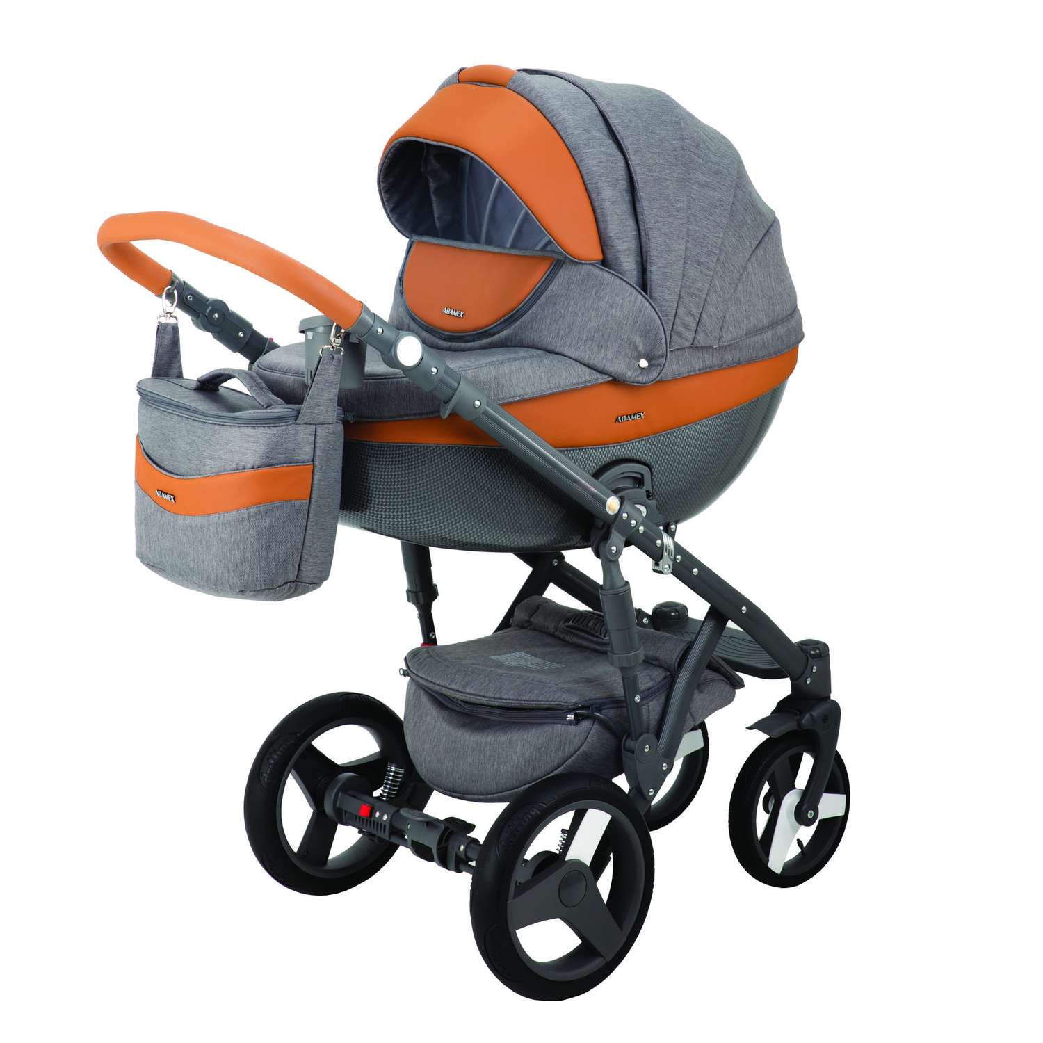 Коляска 3в1 Adamex Monte Carbon - фото 1