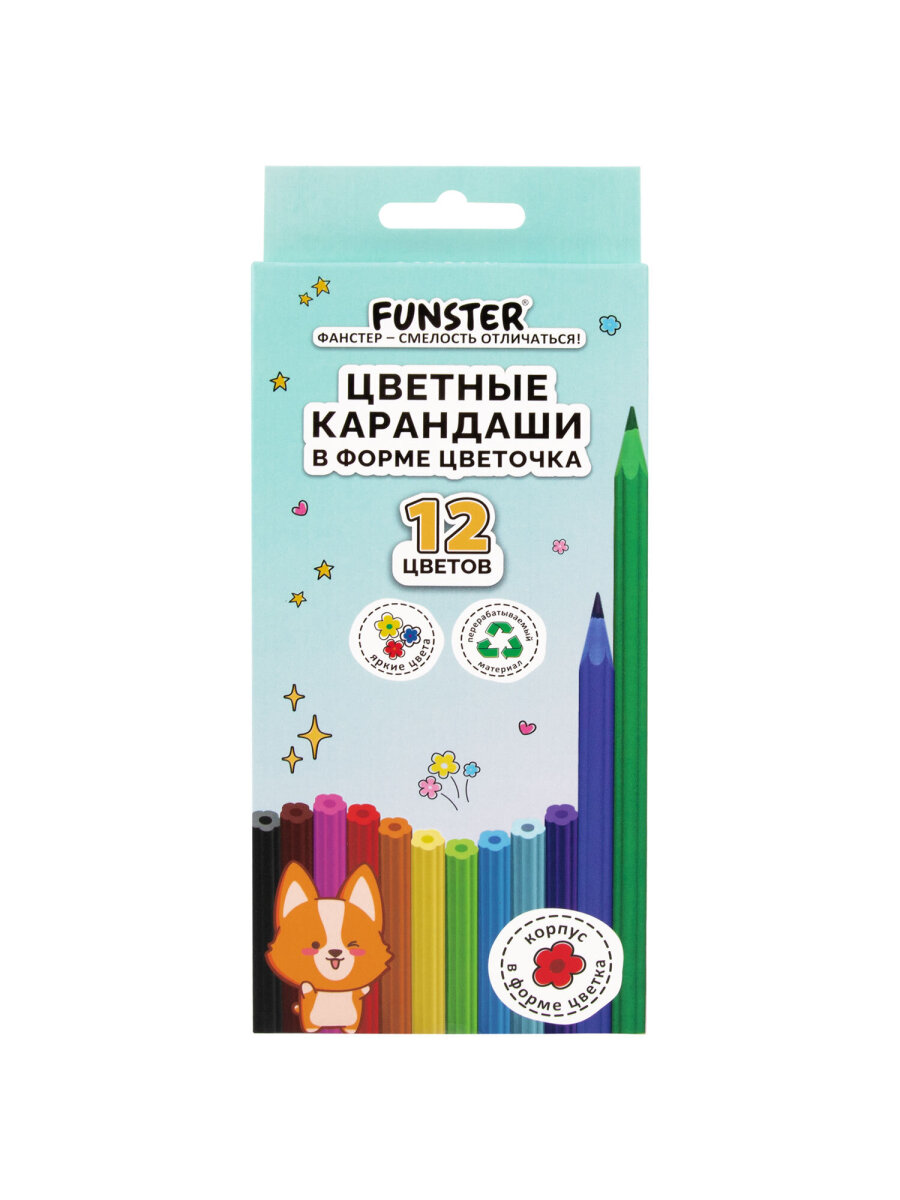 Карандаши цветные Funster 12 шт. - фото 2