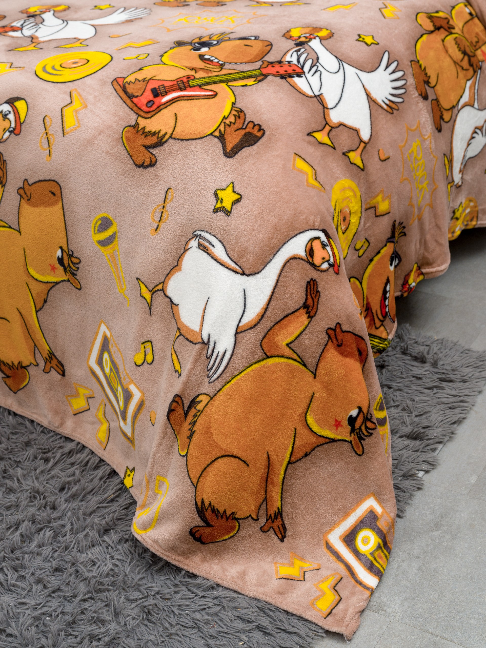 Плед Павлинка Капибара и гусь 200 x 220 см - фото 9