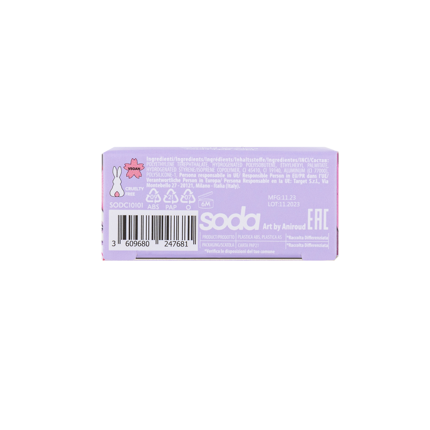 Глиттер гель для лица Soda Waku waku 001 Sweetheart 7г SODC10101 - фото 5