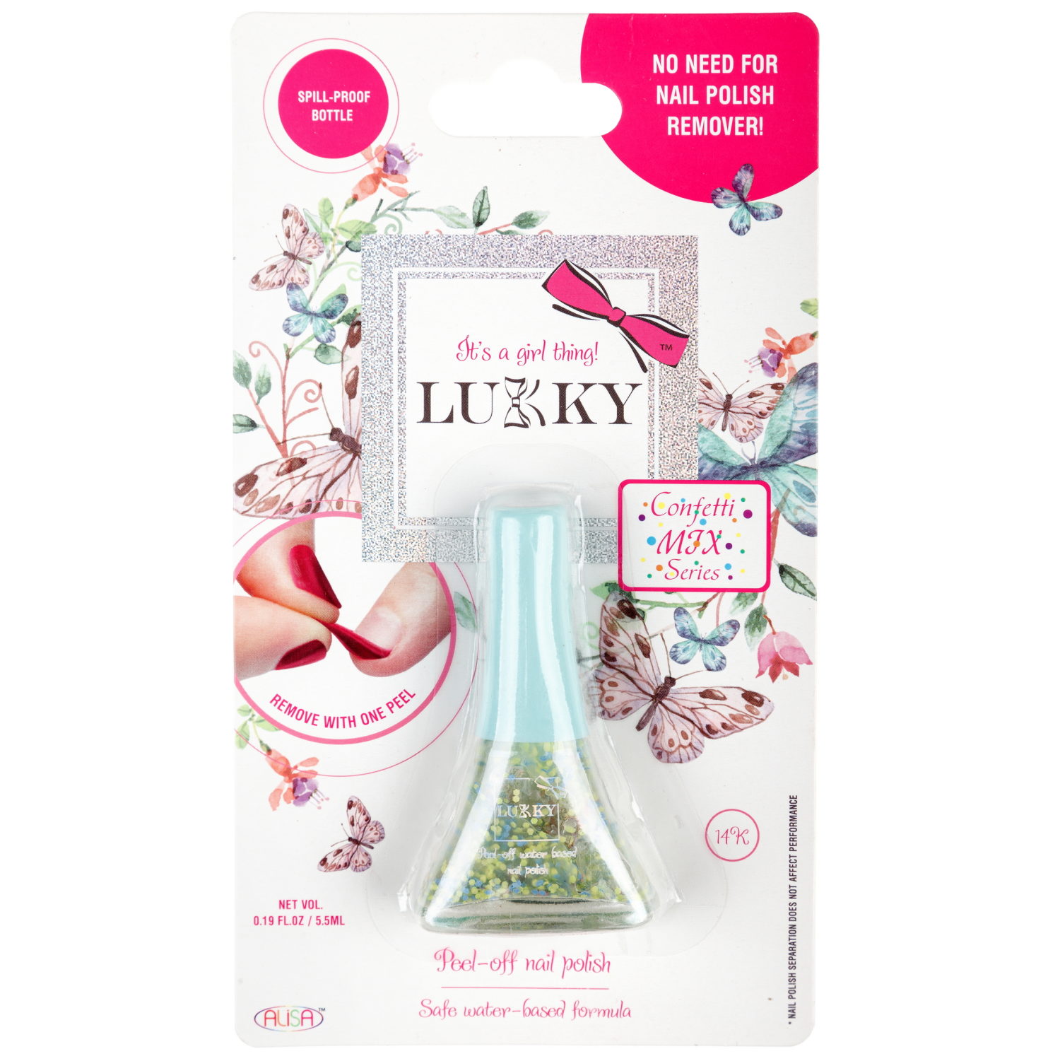 Детский лак для ногтей на водной основе LUKKY для детей с трех лет 6 штук peel-off 5,5 мл - фото 23