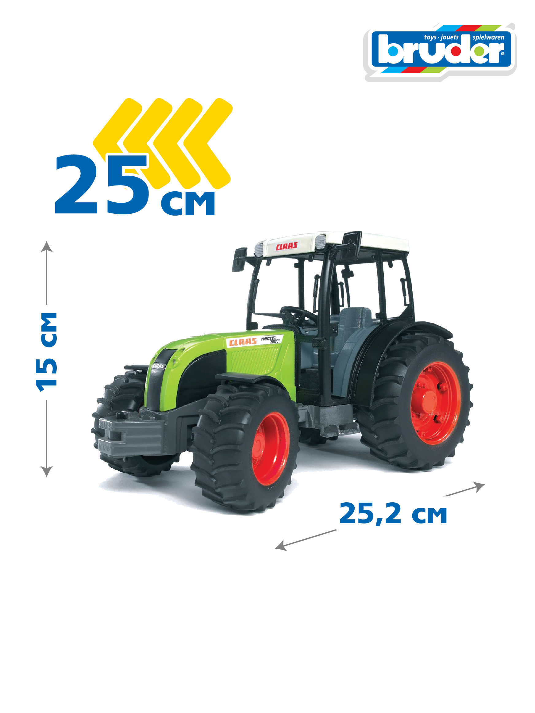 Трактор Bruder Claas Nectis 267 F 02-110 - фото 2