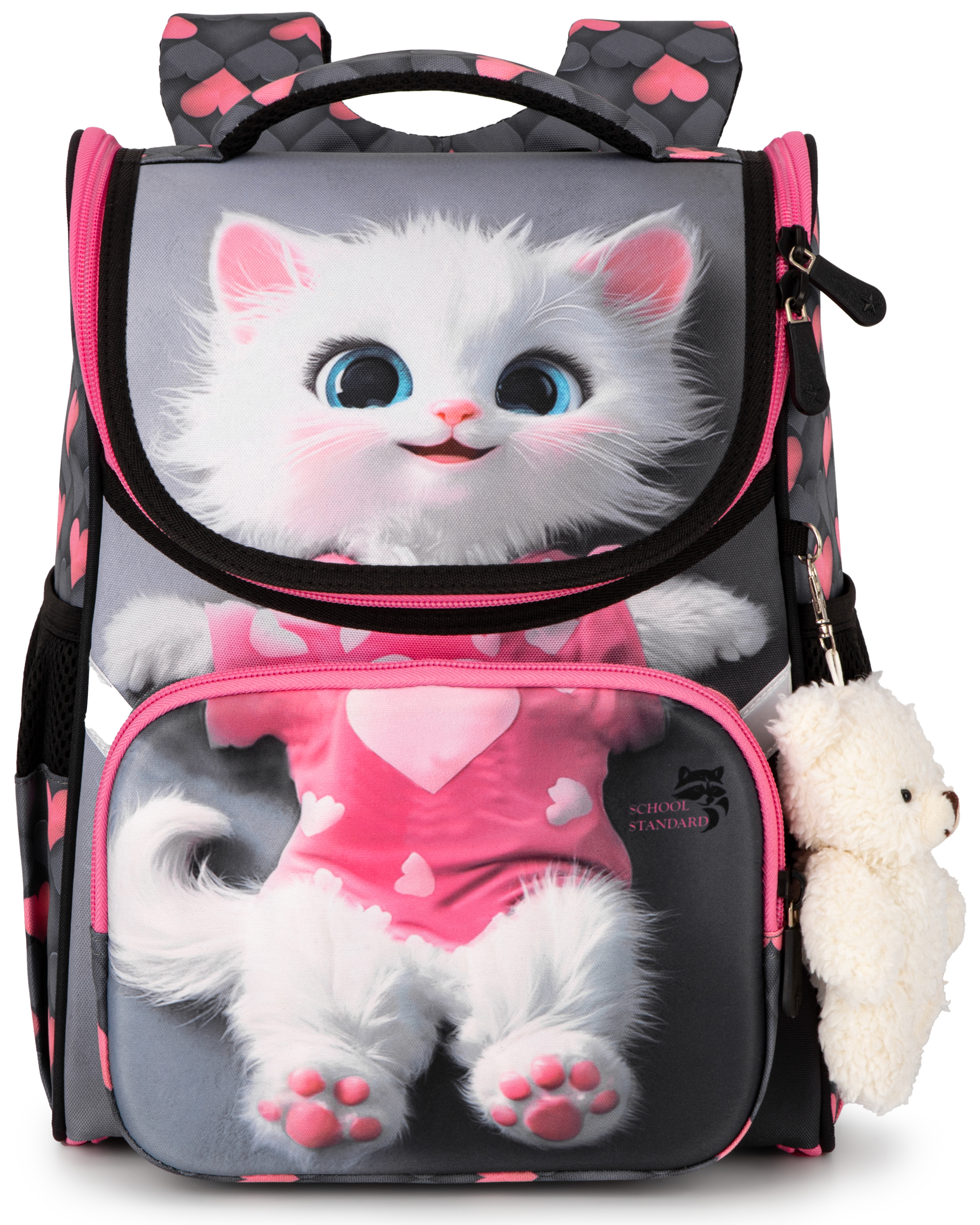 Ранец School Standard для девочки школы 4 в 1+ мишка - фото 6