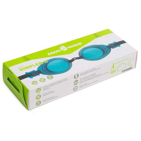 Очки для плавания Mad Wave Simpler II Junior M0411 07 0 04W Голубой