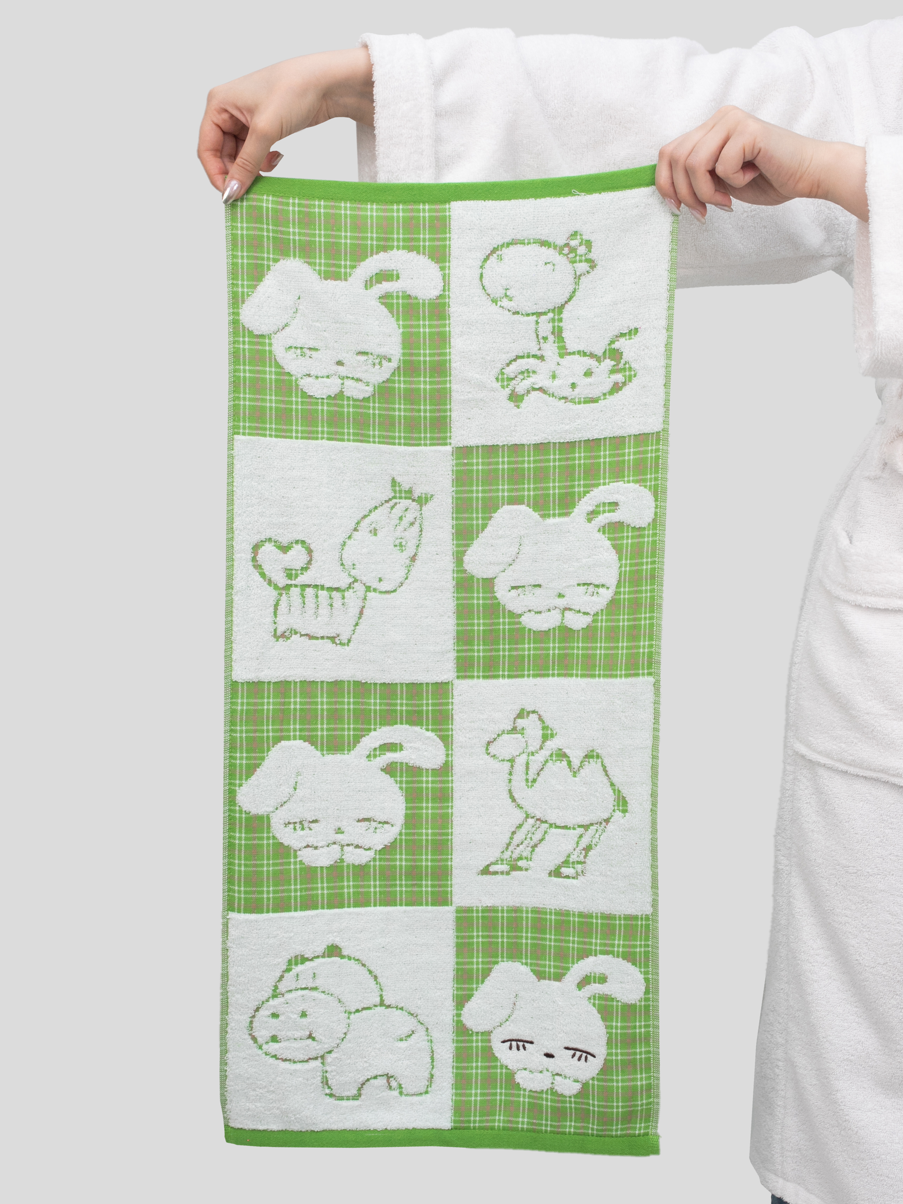 Полотенце Wellness ЗОО_1-45 Набор_2 34 x 76 см 2 шт. - фото 4