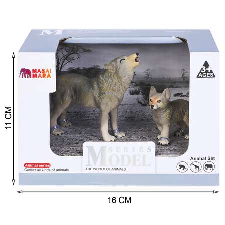 Игровой набор Masai Mara Семья серых волков