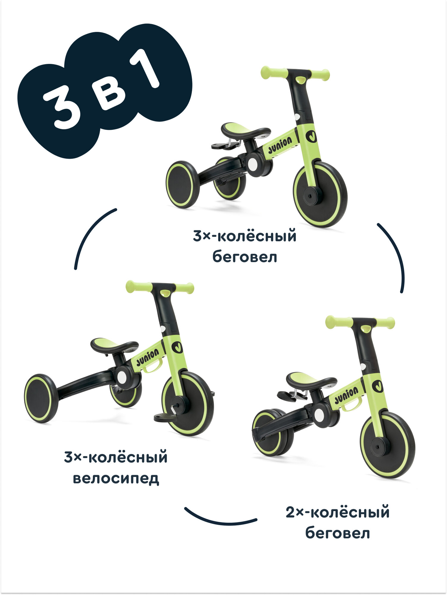 Велосипед-беговел Junion - фото 2