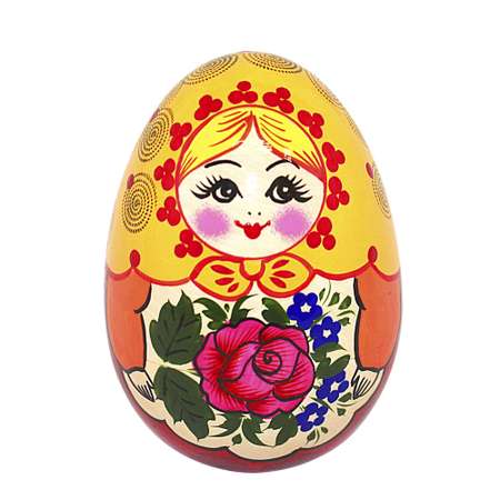 Игрушка Золотая Хохлома неваляшка
