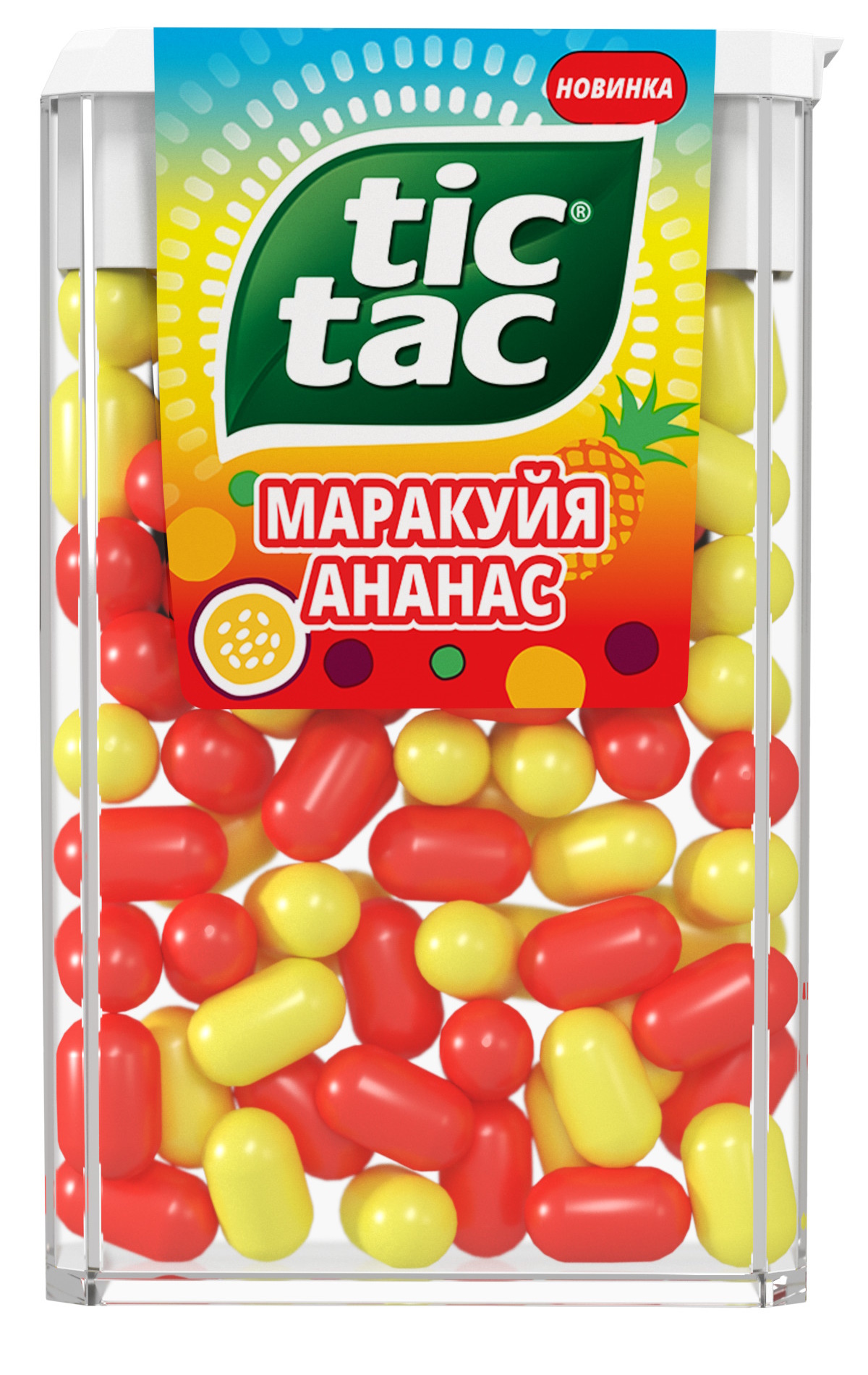 Драже Tic Tac Маракуйя-ананас 49г - фото 2