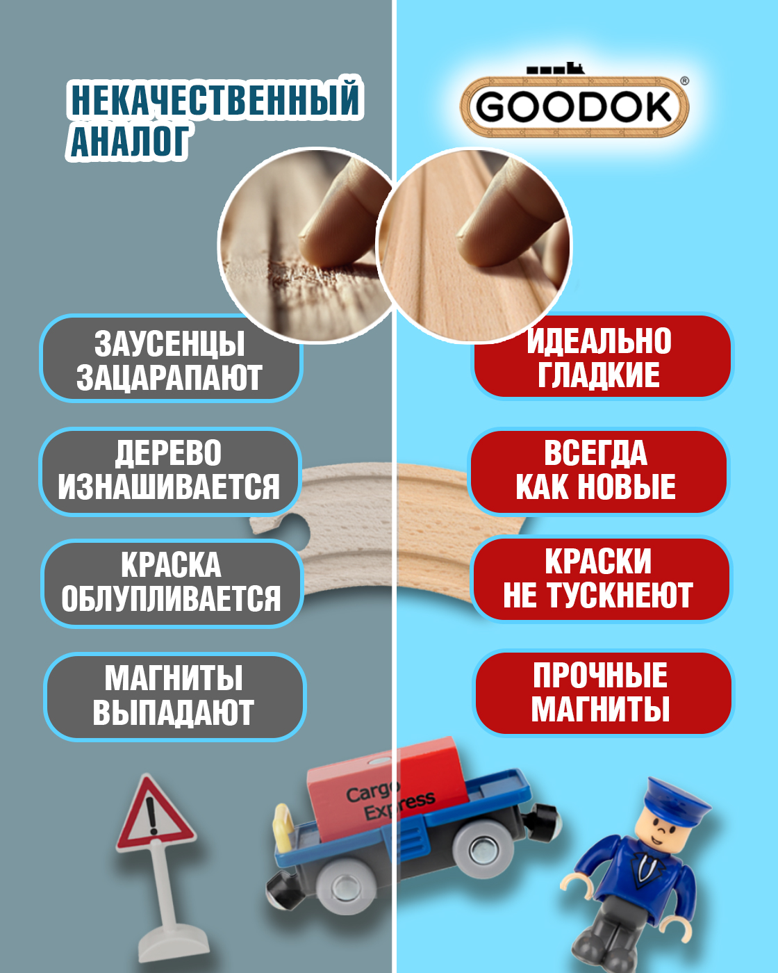 Набор железнодорожный Goodok Т24445 - фото 4