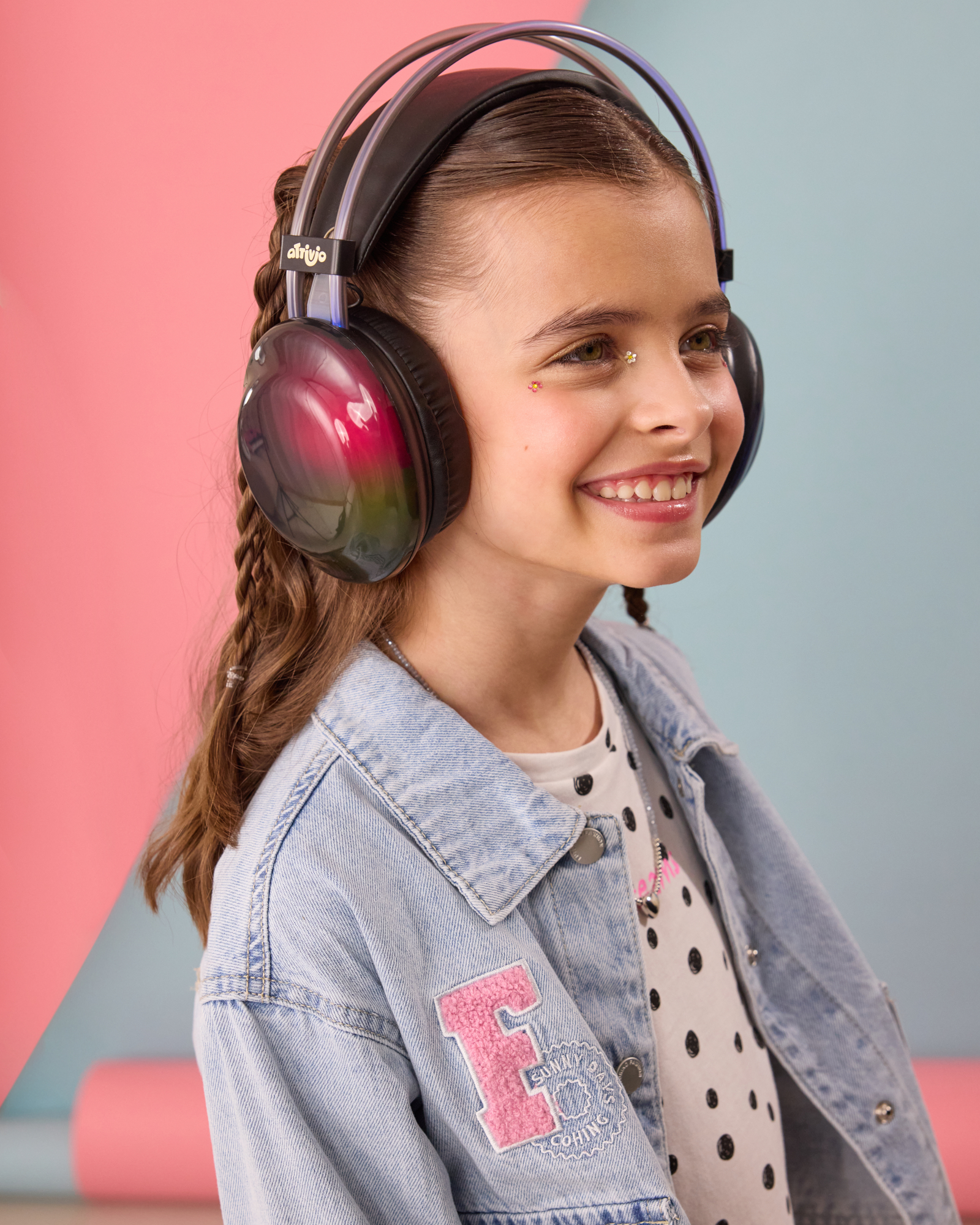 Наушники накладные Attivio Bluetooth с подсветкой - фото 4