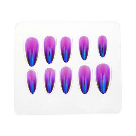 Накладные ногти LUKKY Cat s Eye Purple фиолетовые