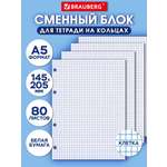 Тетрадь со сменным блоком Brauberg клетка 80 лист.