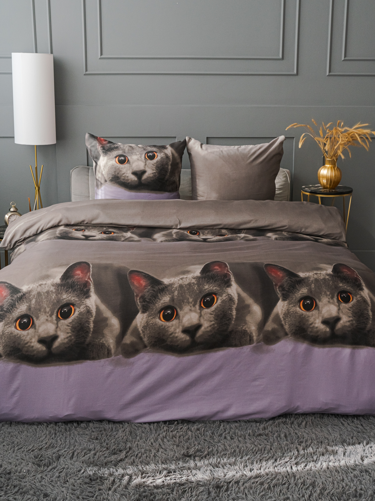 Комплект постельного белья PAVLine Котик двуспальный - фото 23