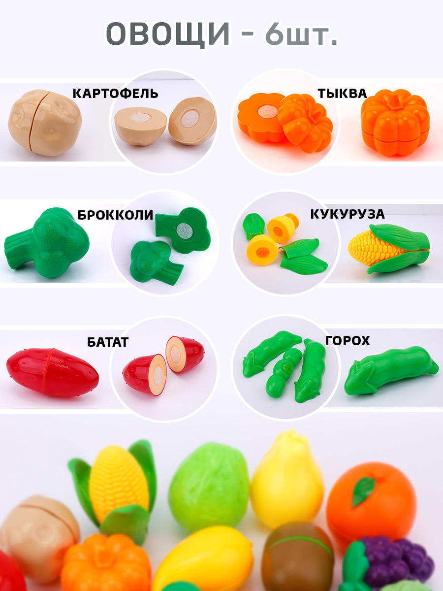 Игрушка TIPTOPOLIS Продукты в ящике 25 предм. - фото 4