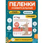 Пелёнки одноразовые MEDILANA 60х60 см 1 упак. 60 шт.