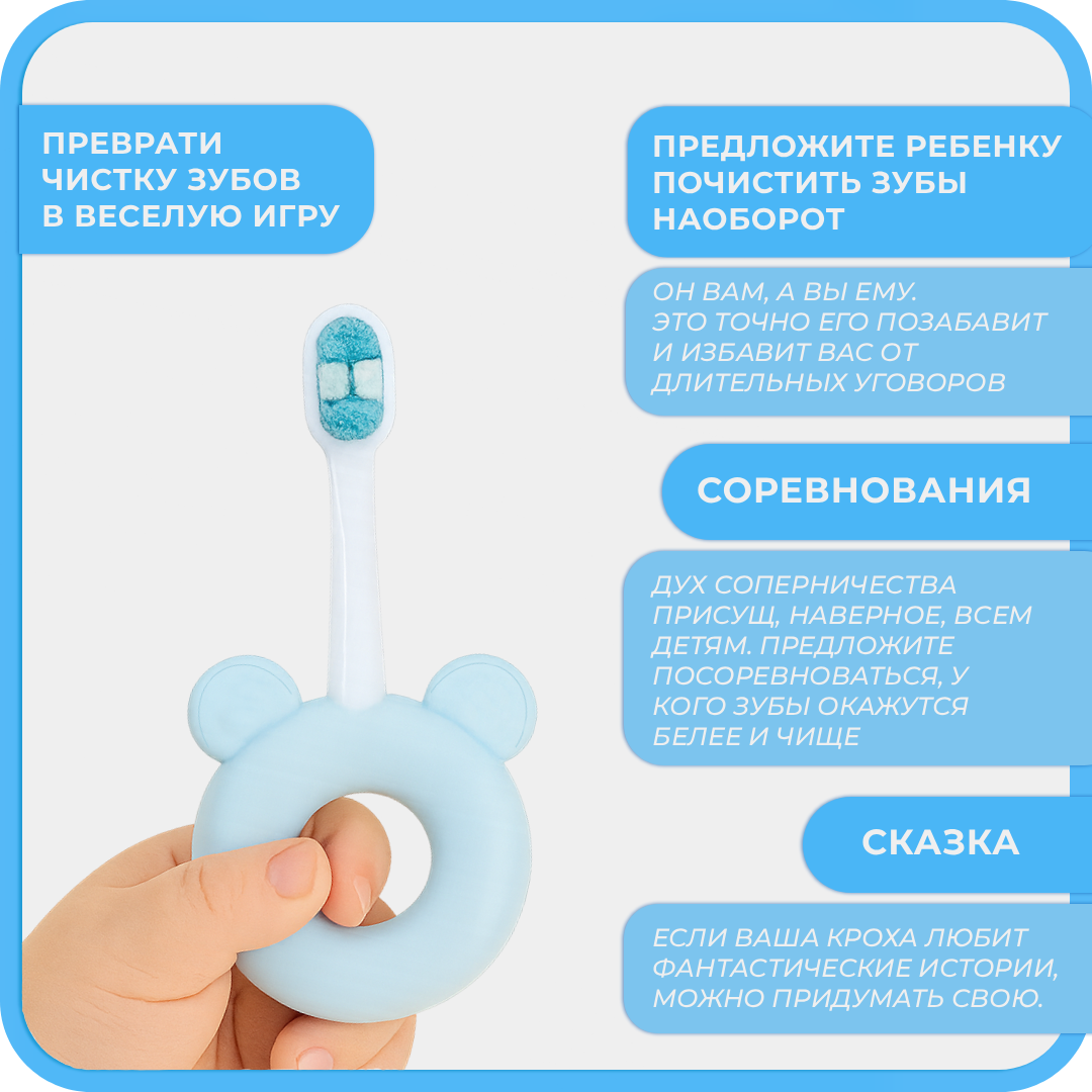 Зубная щетка классическая Чистый Зуб от 0 лет 1 шт. - фото 5