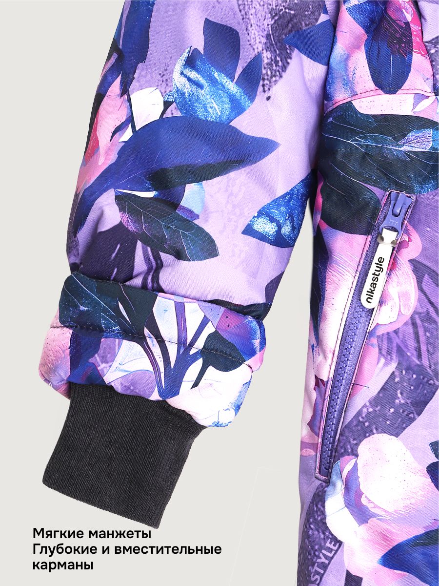 Пальто NIKASTYLE 6з4825 фиолет - фото 8