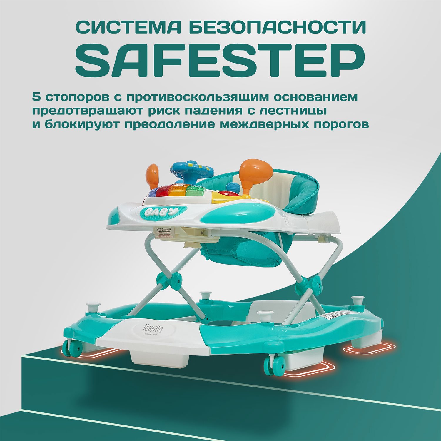 Ходунки Nuovita Carrozza - фото 12