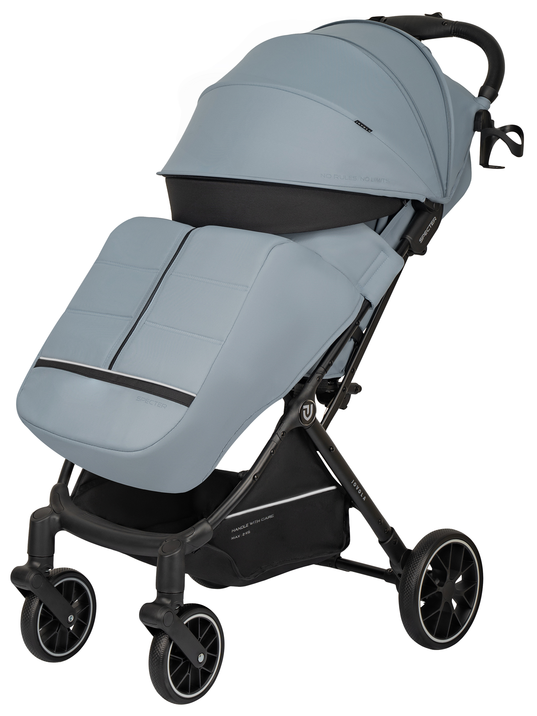 Коляска прогулочная JOVOLA Specter голубой - фото 13