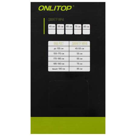 Фитбол ONLITOP Антивзрыв голубой 85 см