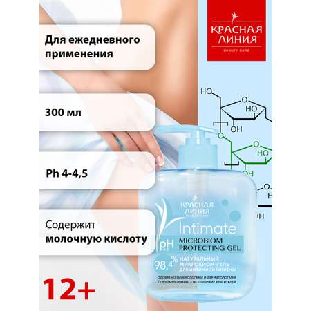 Гель для интимной гигиены Красная Линия Защита и комфорт 300 г