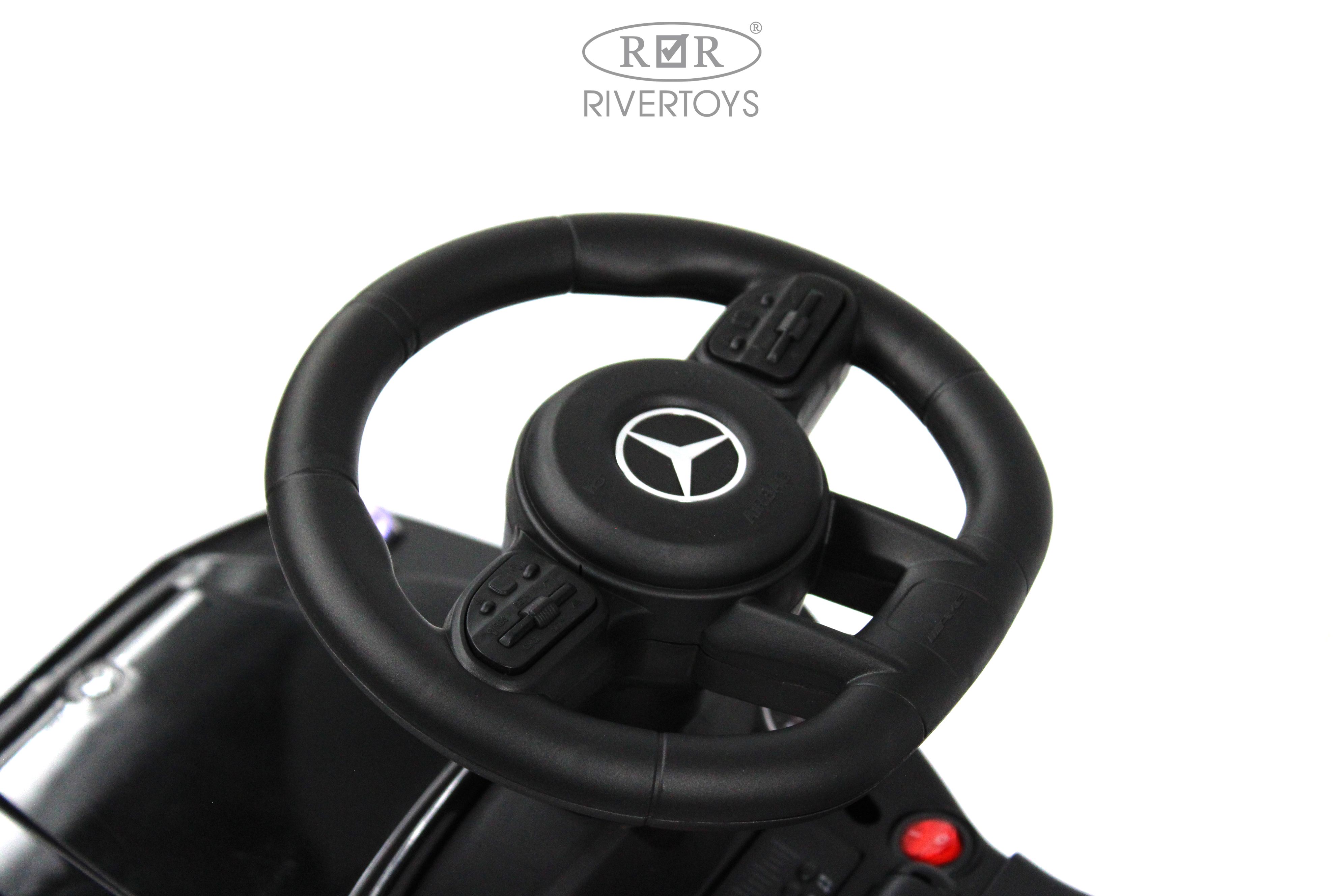 Каталка RIVERTOYS Mercedes-BenzG63 Black Diamond черный - фото 12