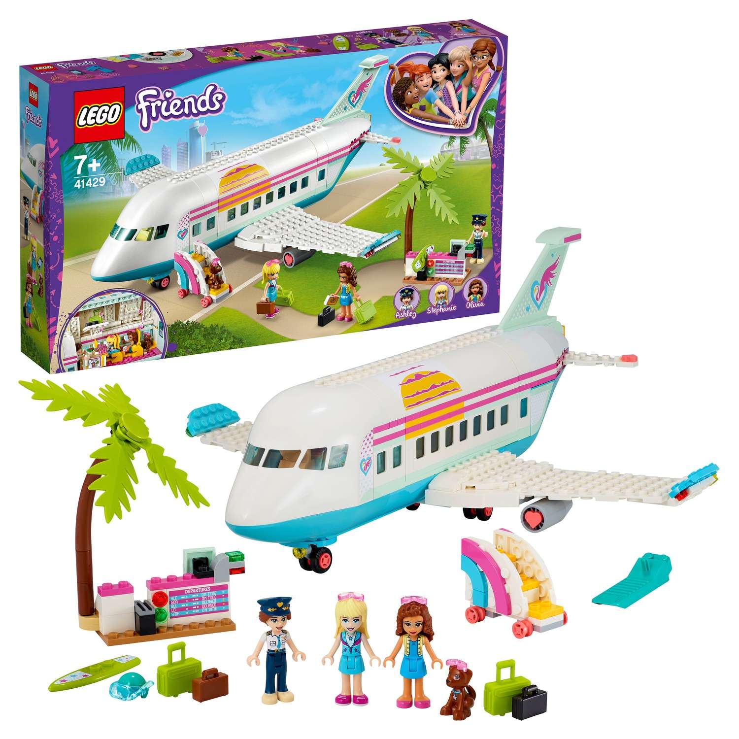 Конструктор LEGO Friends Самолёт в Хартлейк Сити блочный - фото 1