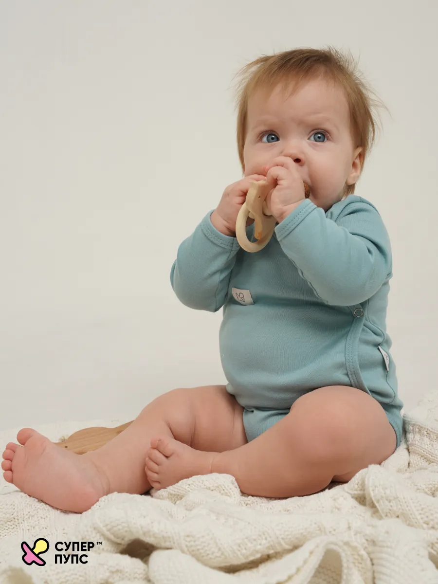 Боди 3 шт Супер Пупс нбр/3пр/бд/зап/голубыерыбки - фото 28