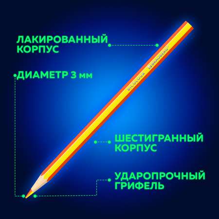 Карандаши цветные Brauberg 24 шт.