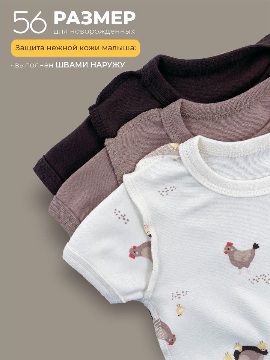 Боди 3 шт ШВЕЙНЫЕ ИСТОРИИ бодикурочки_кор - фото 5