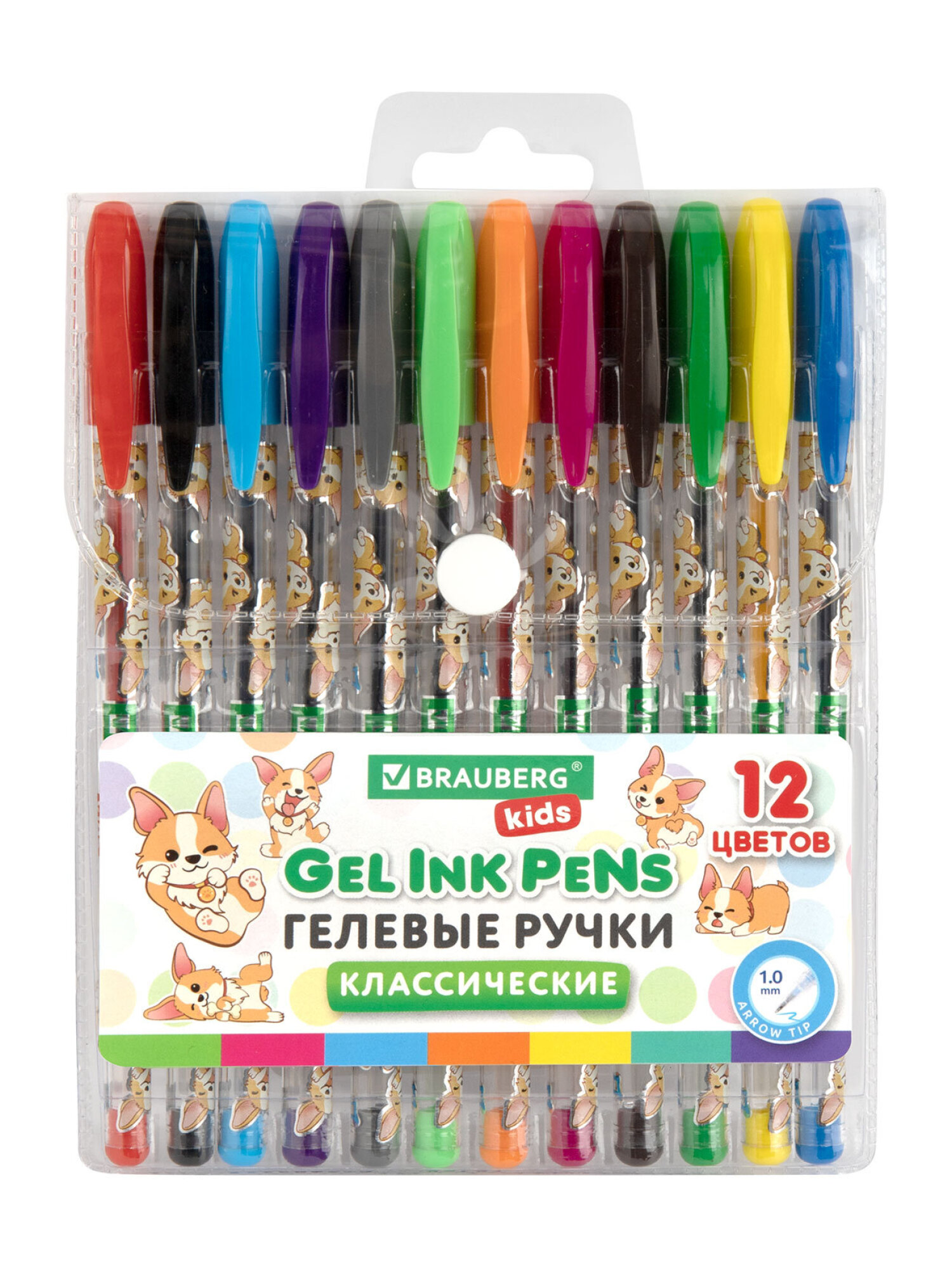 Ручка гелевая Brauberg 12 шт. - фото 8