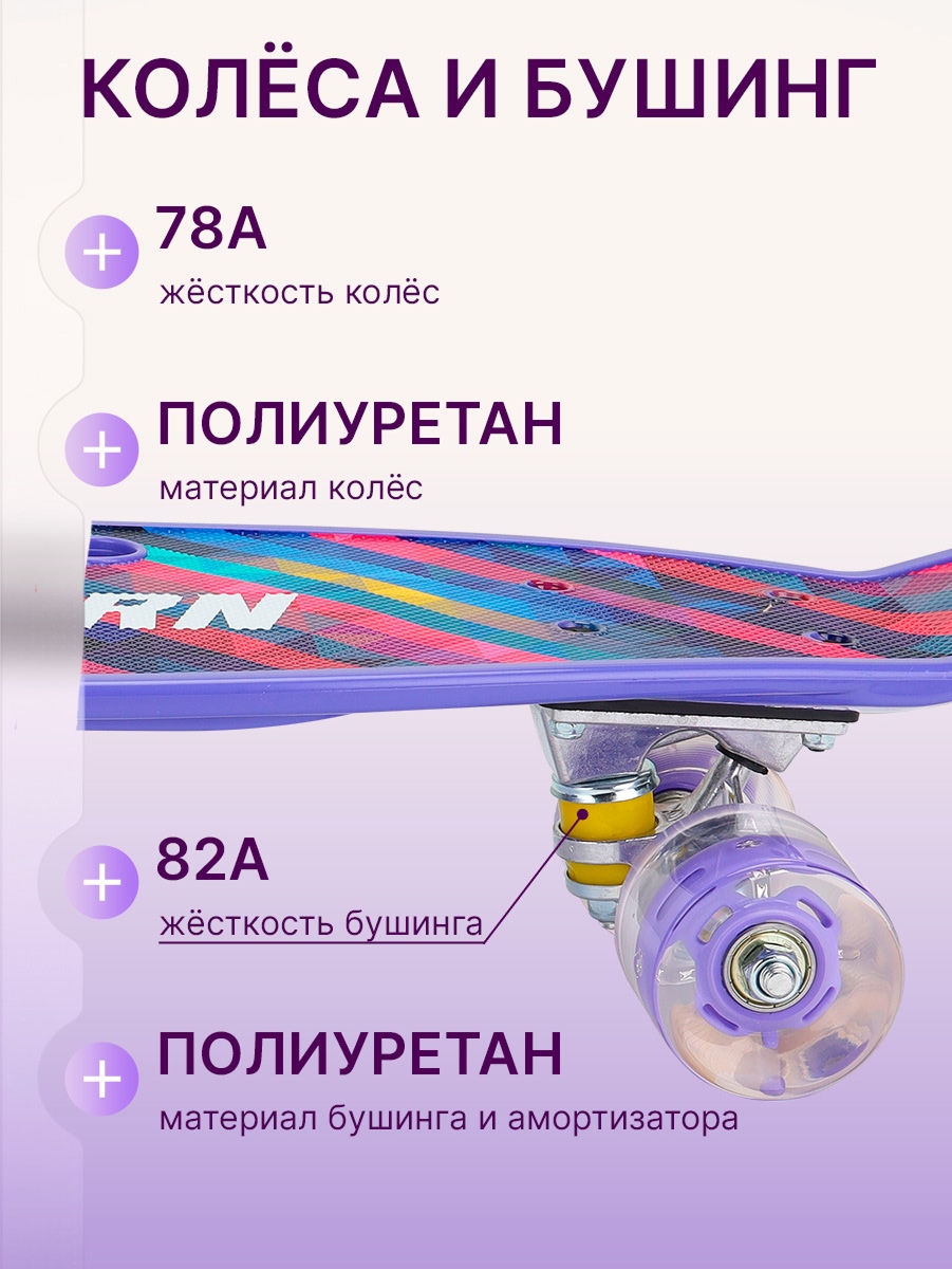 Скейтборд U-TURN 59 см - фото 3