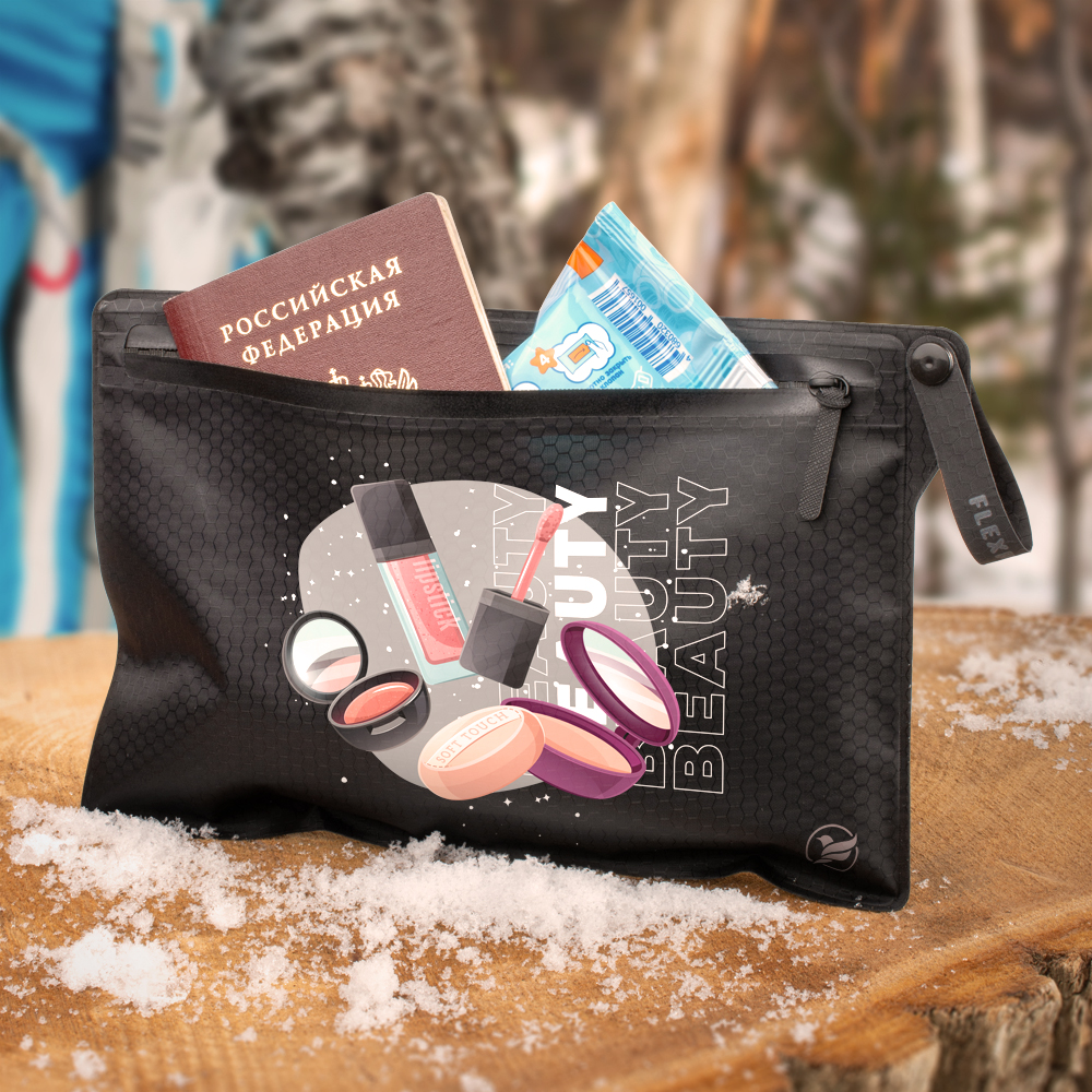 Косметичка водонепроницаемая Flexpocket с петлей на молнии - фото 3