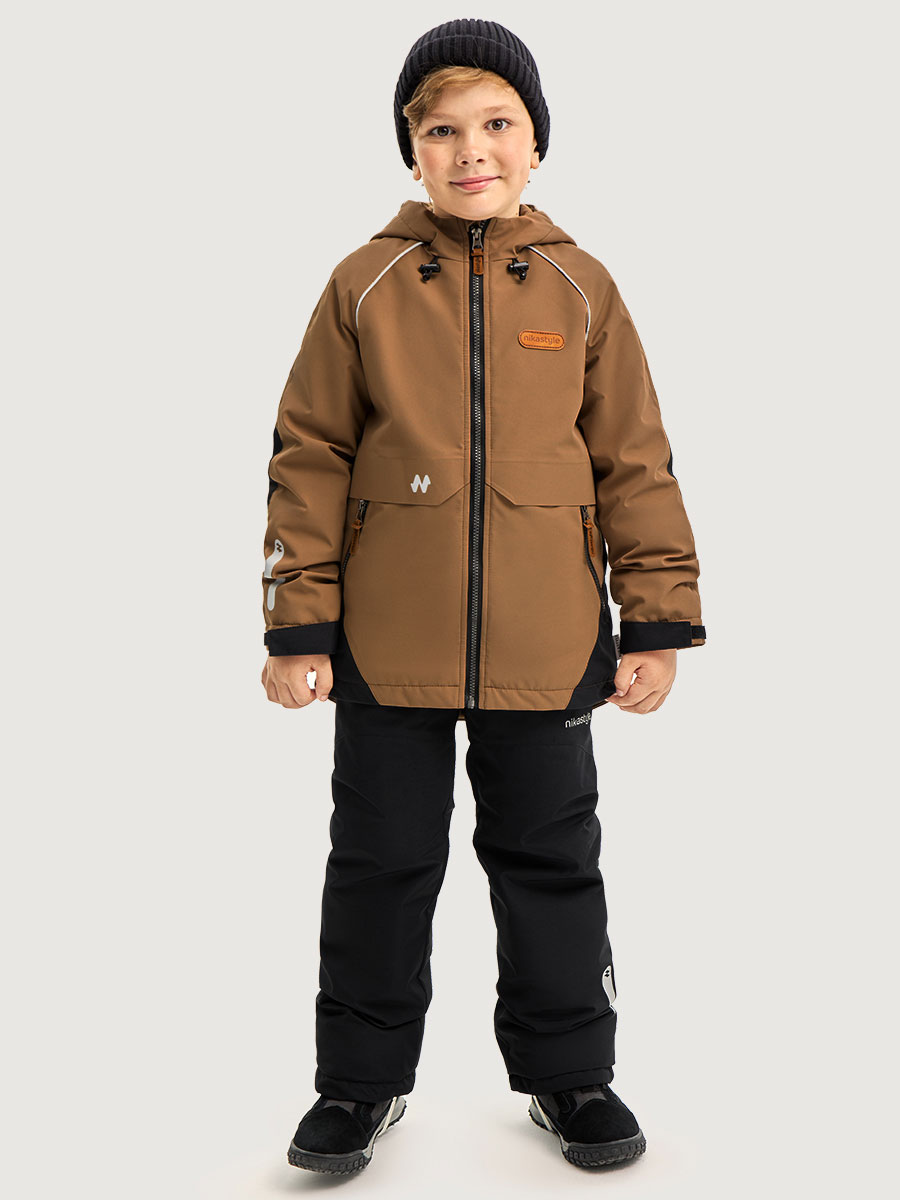 Костюм NIKASTYLE 7м1926 орех/черный - фото 1