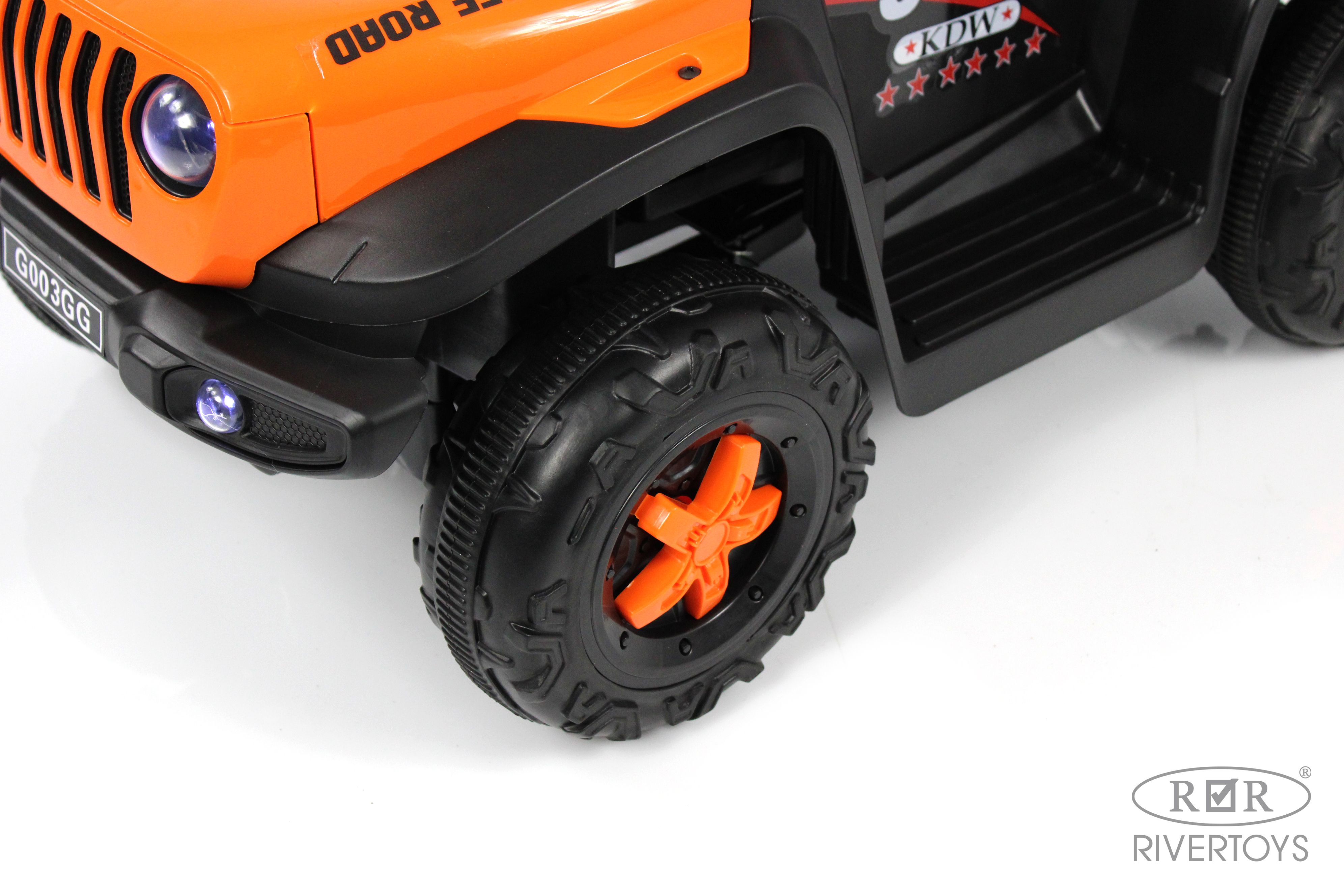 Электромобиль RIVERTOYS G003GG-ORANGE С пультом ДУ - фото 10