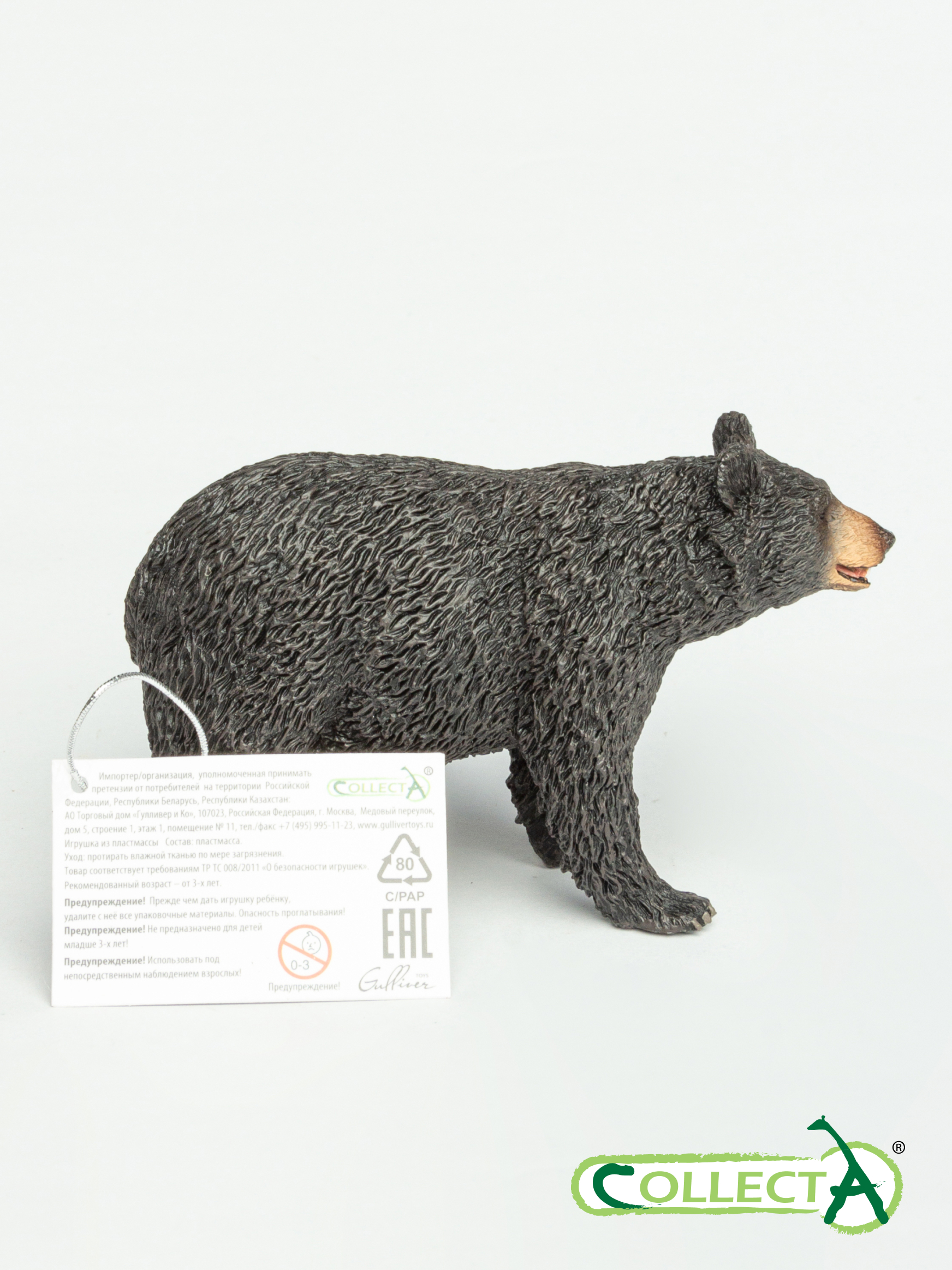 Фигурка Collecta Американский чёрный медведь - фото 7