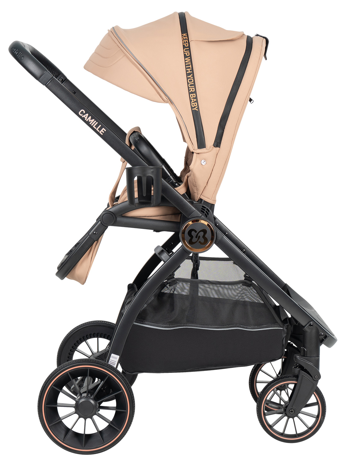 Коляска 3в1 Farfello Camille бежевый - фото 20