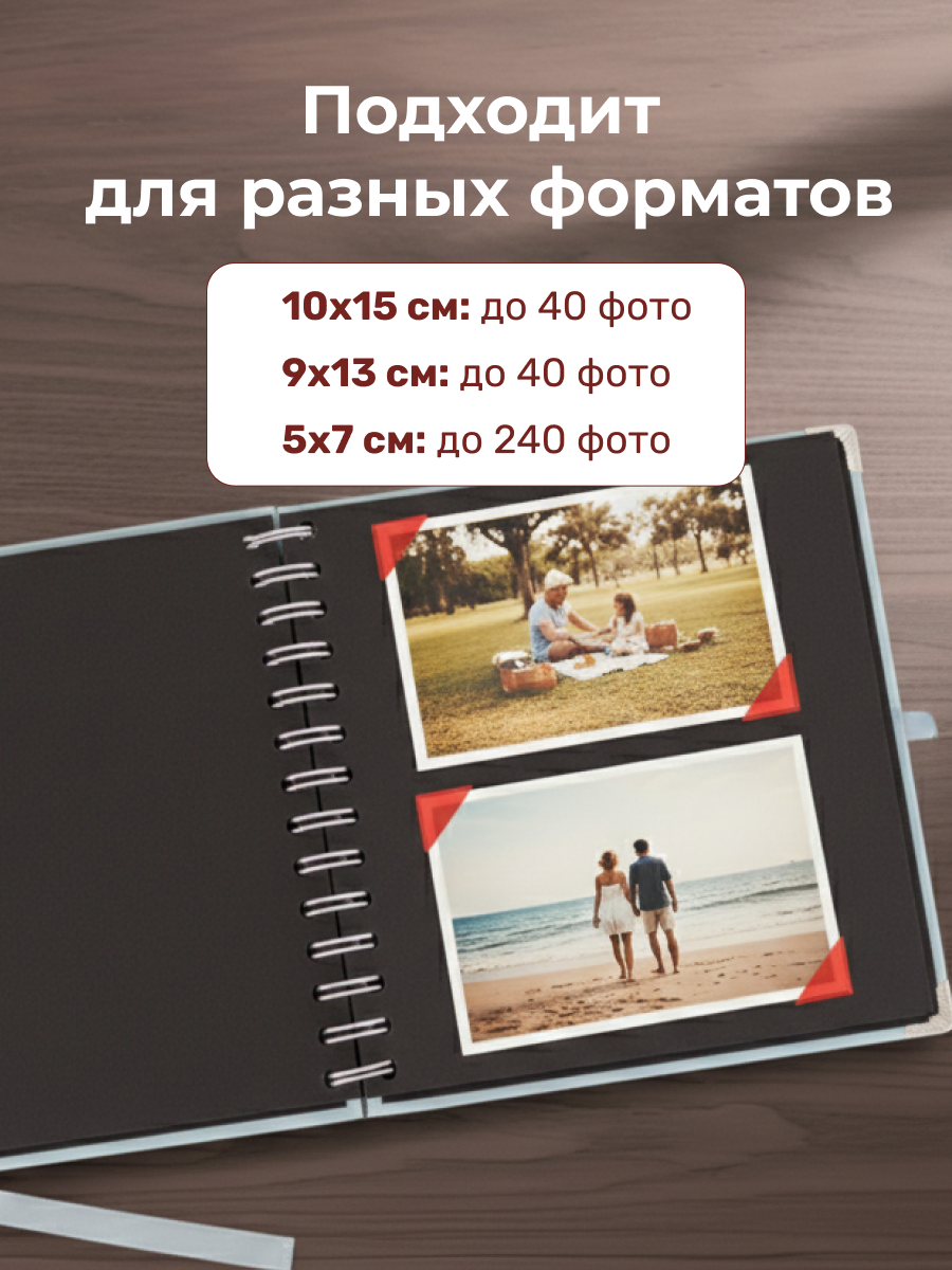 Фотоальбом iLikeGift Metal blue 20 листов - фото 4