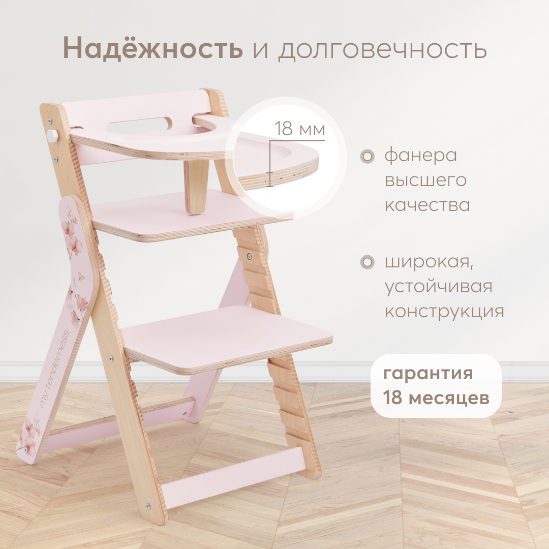 Стульчик для кормления Happy Baby Calmy классический - фото 3