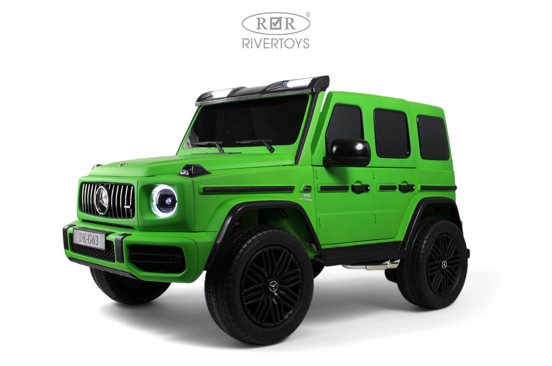 Электромобиль RIVERTOYS Mercedes Y777YY-GREEN-MATTE С пультом ДУ - фото 1