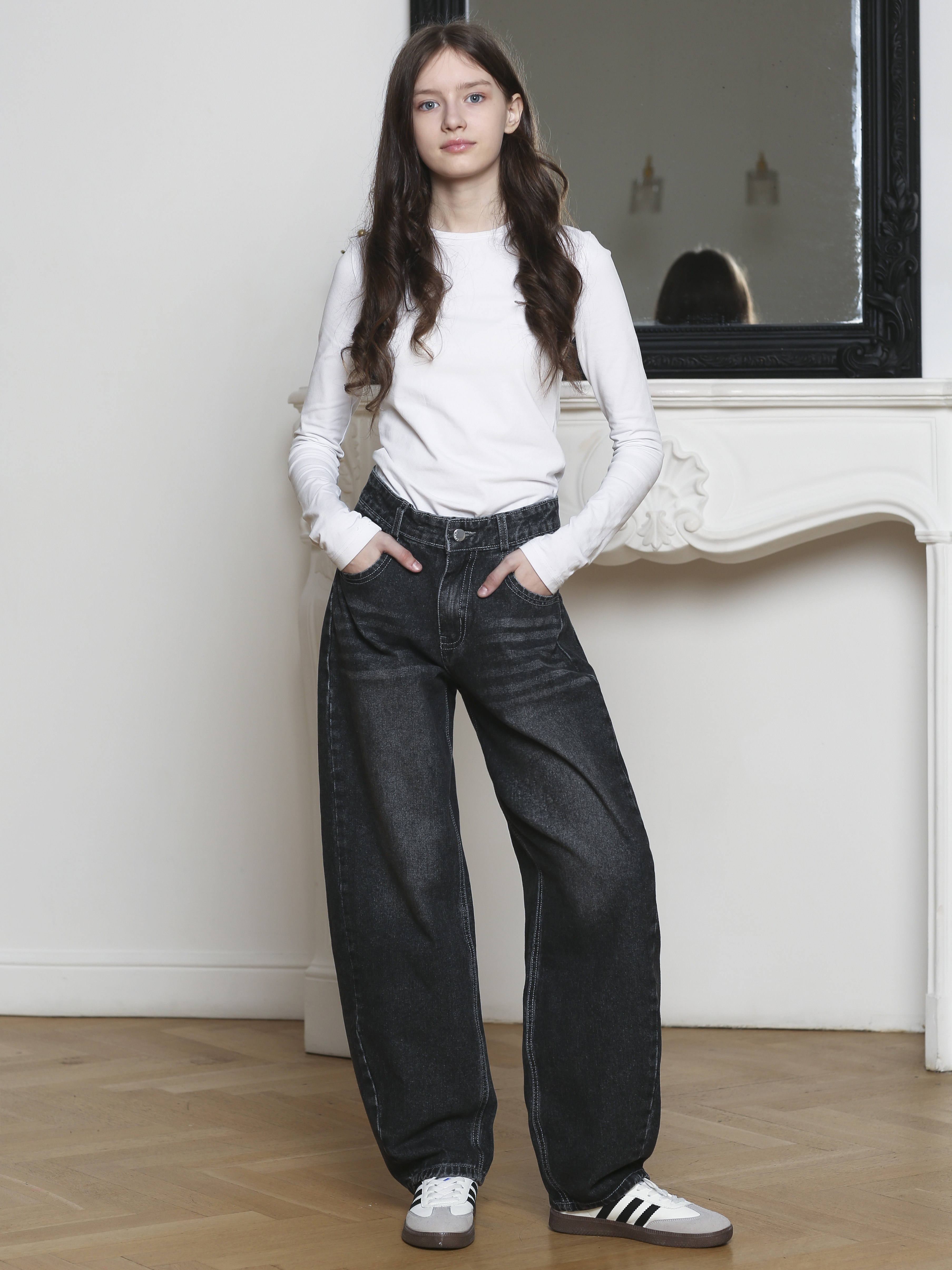 Джинсы-багги СИНИЙ МИР R98A-IL - фото 3