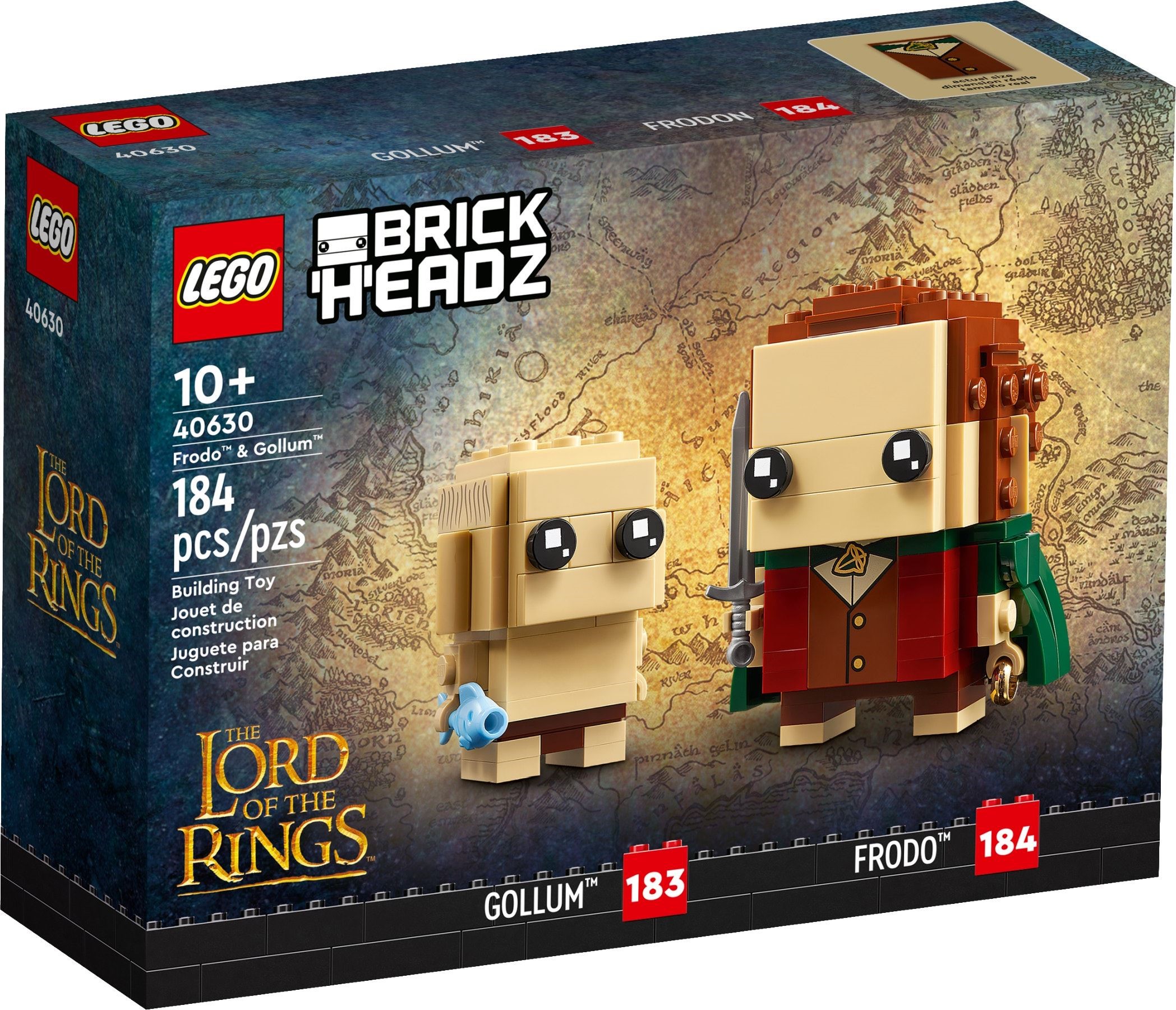 Изображение товара LEGO BrickHeadz 40630 Герои Властелин колец - Фродо и Голлум Изображение товара LEGO BrickHeadz 40630 Герои Властелин колец - Фродо и Голлум