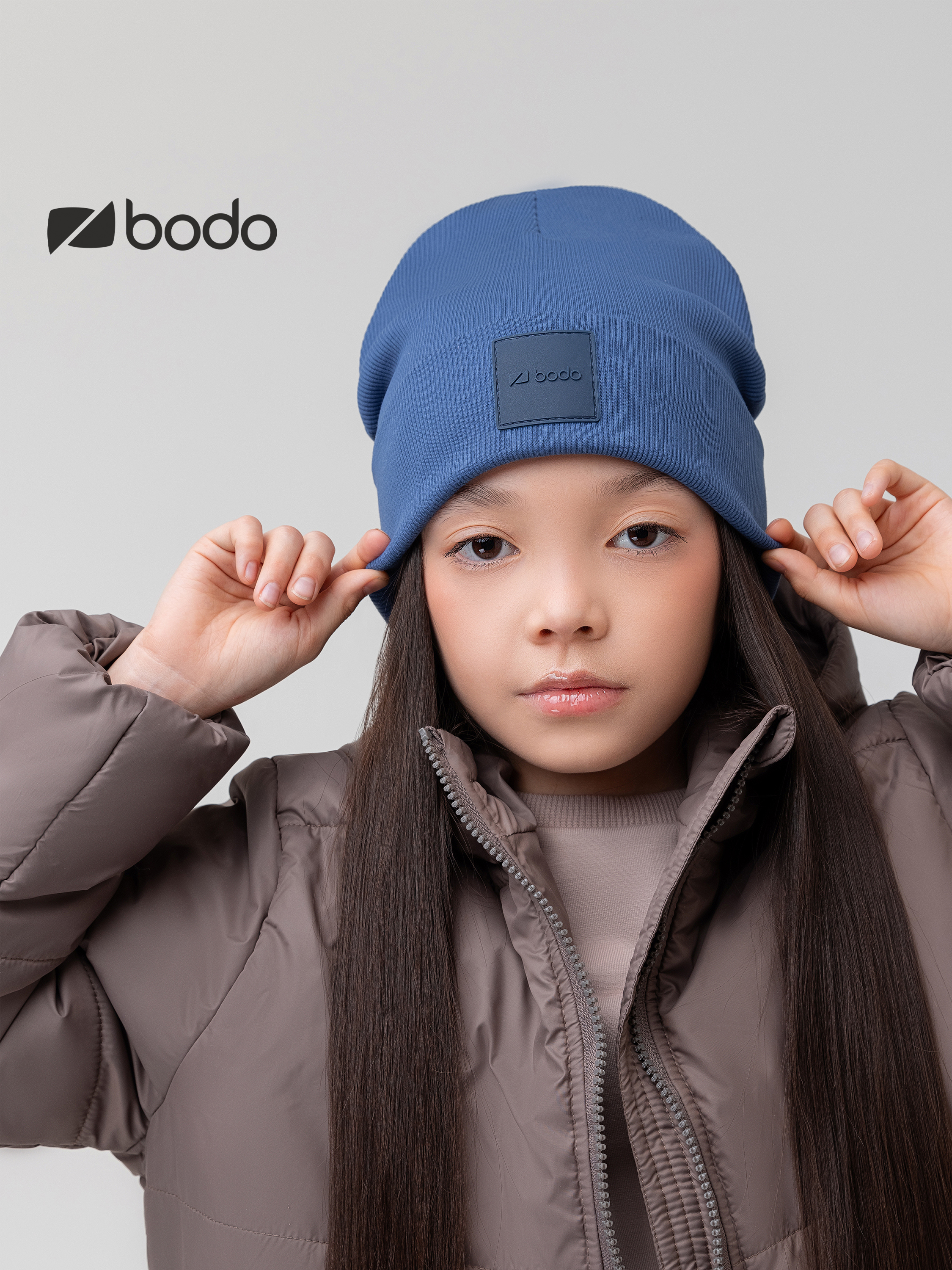 Шапка Bodo 10-427MU_джинсовый - фото 2