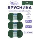 Пряжа для вязания носочная Люблю Вязать 100г 400м 3шт