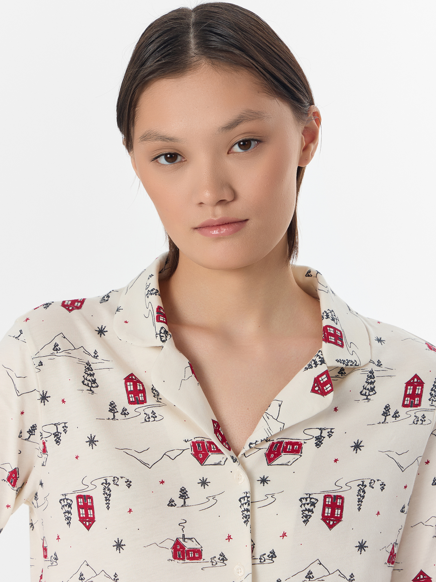 Пижама Mark Formelle (Марк Формэль) 592633/домики на молочном - фото 6