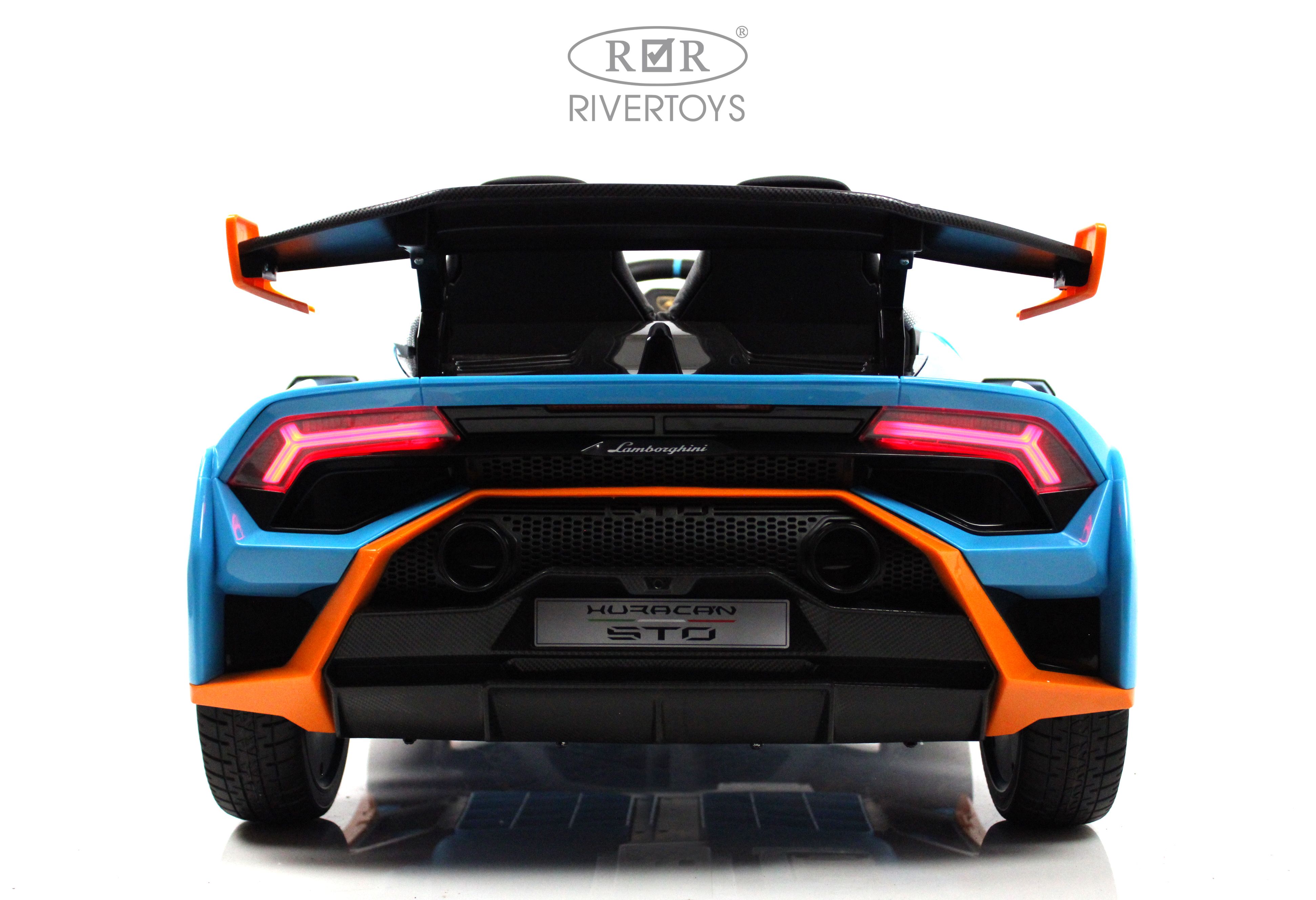 Электромобиль RIVERTOYS Lamborghini E888EE-BLUE С пультом ДУ - фото 24