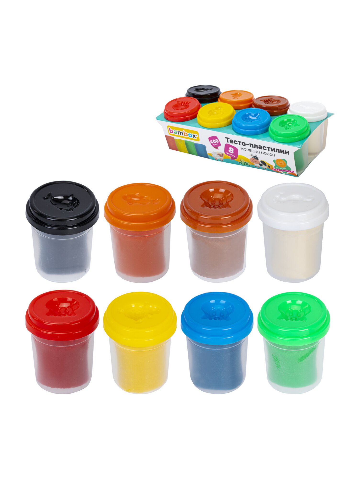 Тесто для лепки BAMBOX 8 цв. - фото 3
