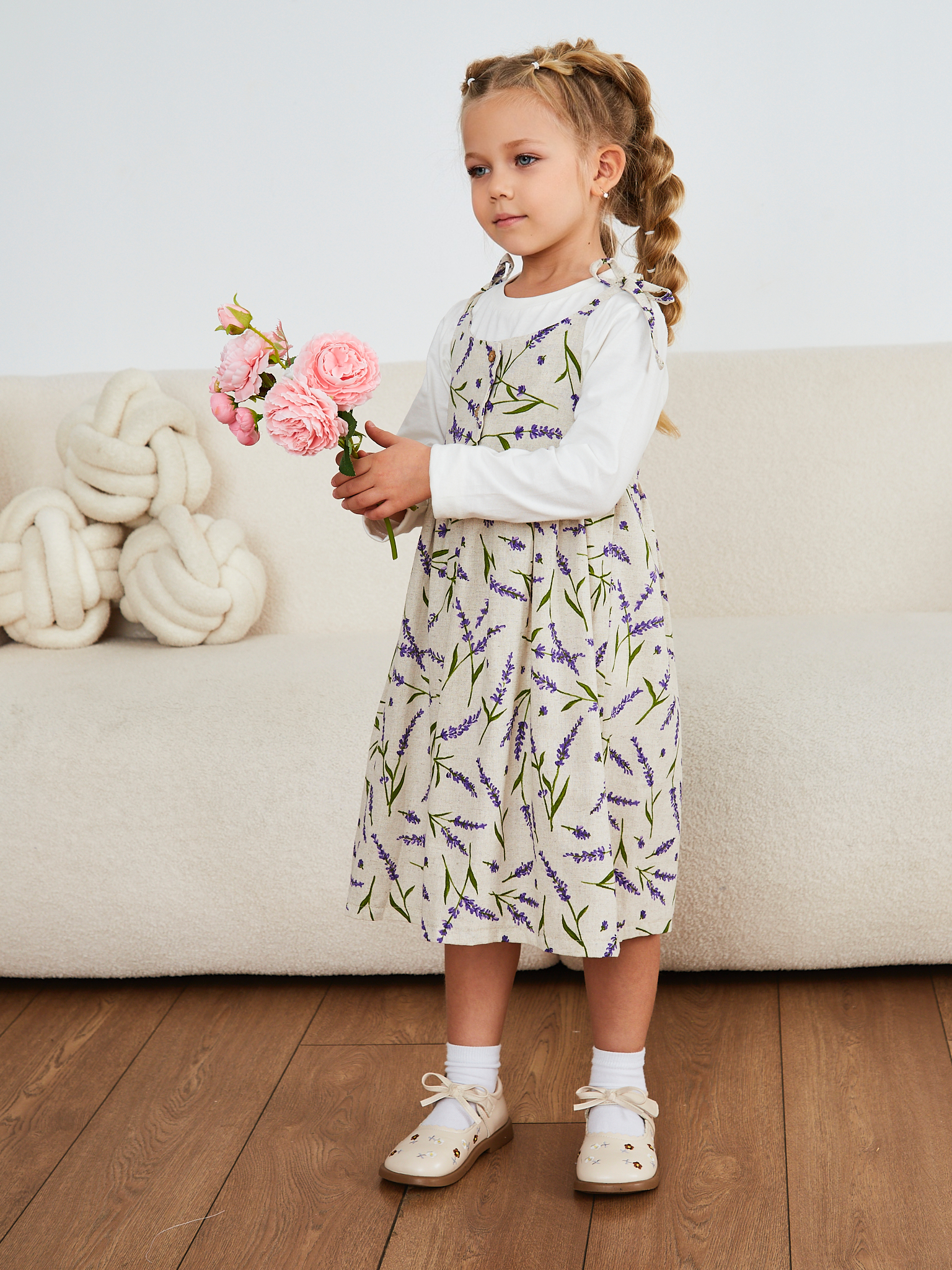 Сарафан MOUN сарафан_девочки_лаванда - фото 21